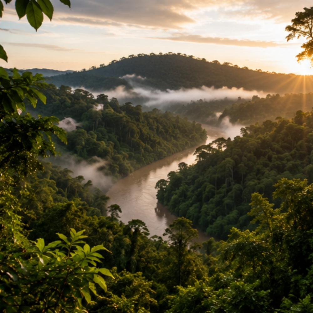 Nachhaltige Herkunftsregion der wild geernteten Mulungu Rinde im brasilianischen Amazonas