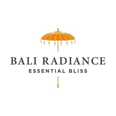 Offizielles Bali Radiance Essential Bliss Logo für hochwertige ätherische Öle im Goddess Shop